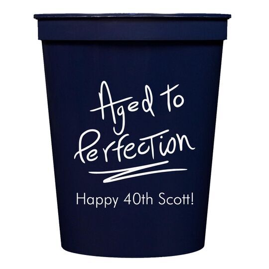 Fun Aged to Perfection Stadium Cups